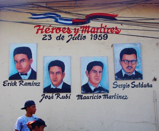 Mural for the 4 students who lost their lives in 1959