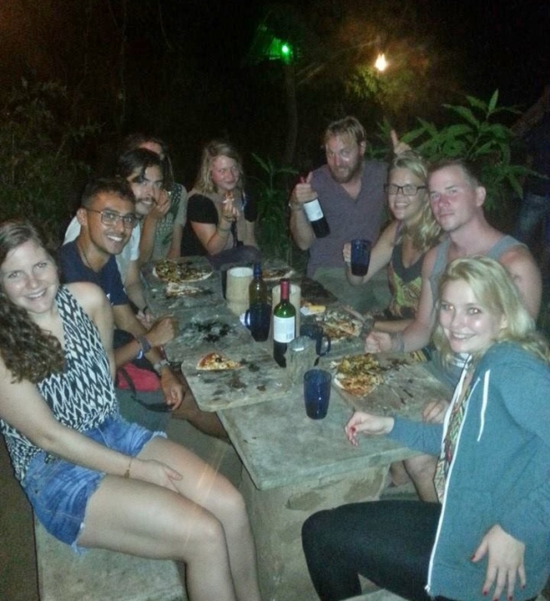 Pizza night at Zopilote (thanks Nina for the picture!)